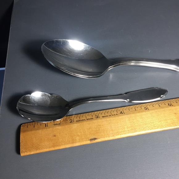 Gorham Eclipse vintage stainless serving spoons - Picture 8 of 10